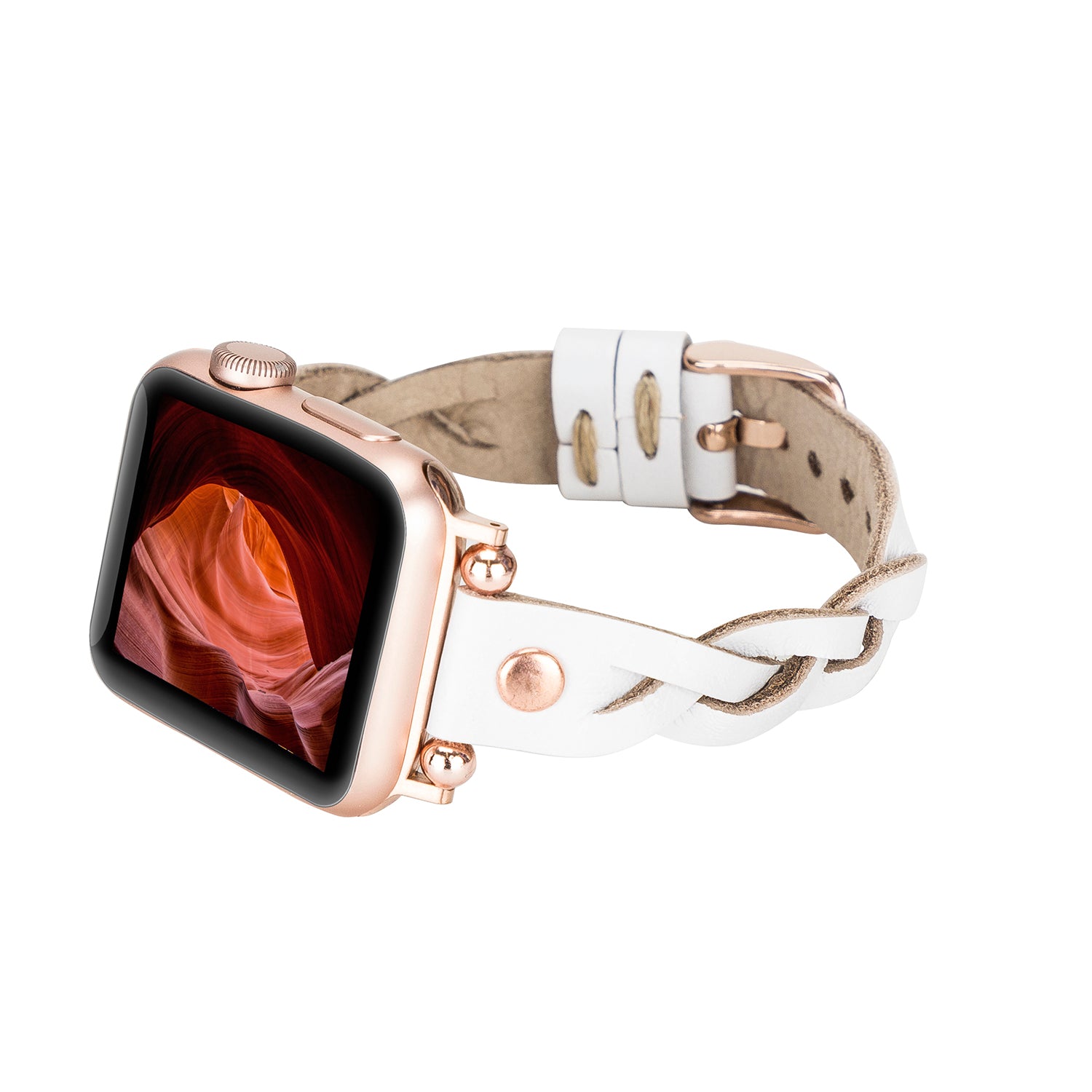 Wanda Ferro Strap - Full Grain Leather Band for Apple Watch / WHITE