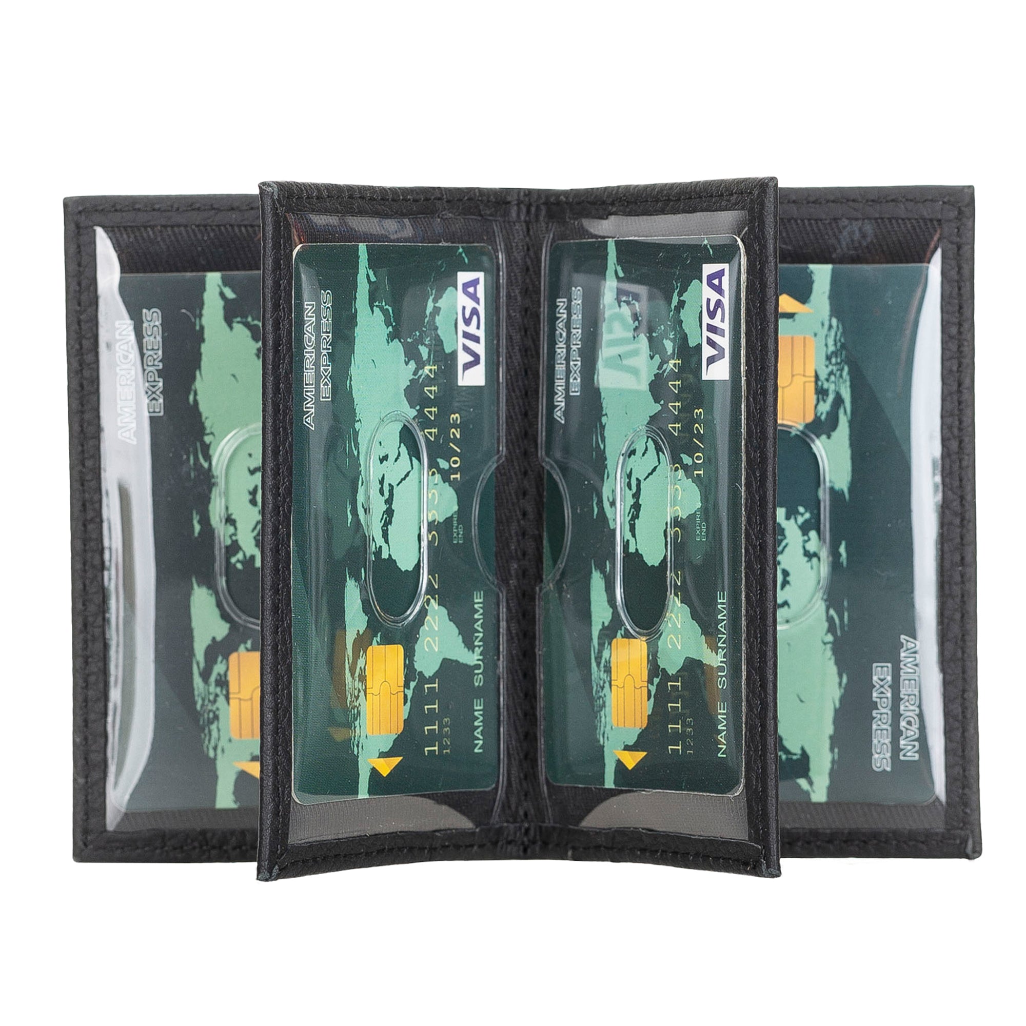 Andy Leather Business / Credit Card Holder - FLOATER BLACK