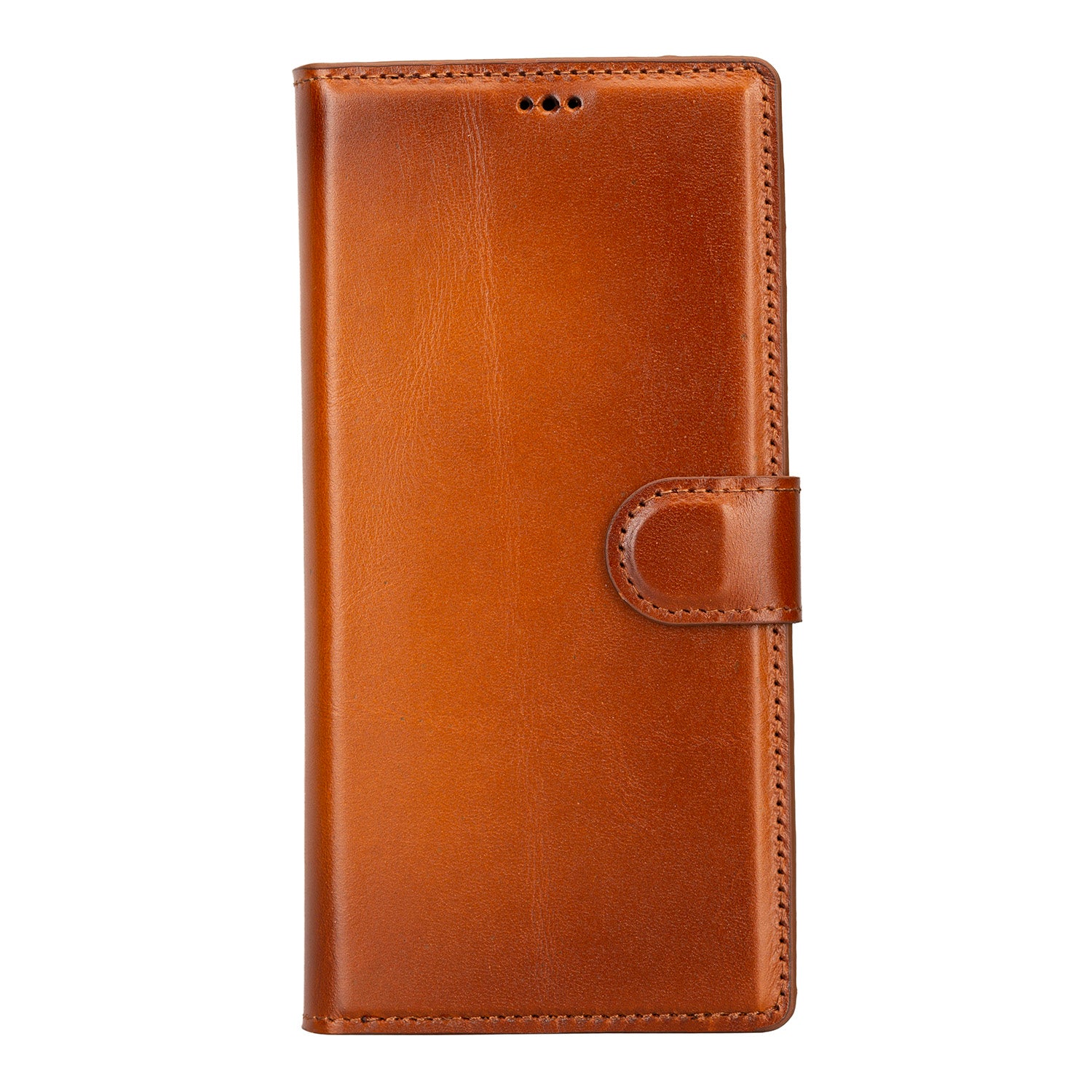 Magic Magnetic Detachable Leather RFID Blocker Wallet Case for Samsung Galaxy S23 Ultra (6.8") - EFFECT BROWN